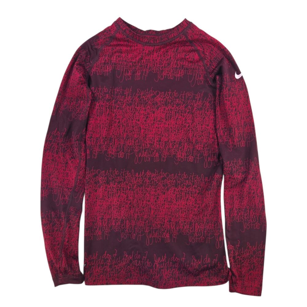 Nike | Red, Just Do It, Therma Fit Compression Shirt | Size Small